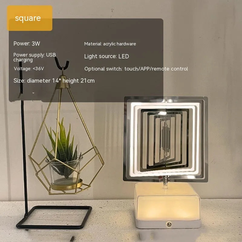 Creative Three-dimensional Rotating Ambience Light Bedroom - Bellarte Enchanté Creative Three-dimensional Rotating Ambience Light Bedroom